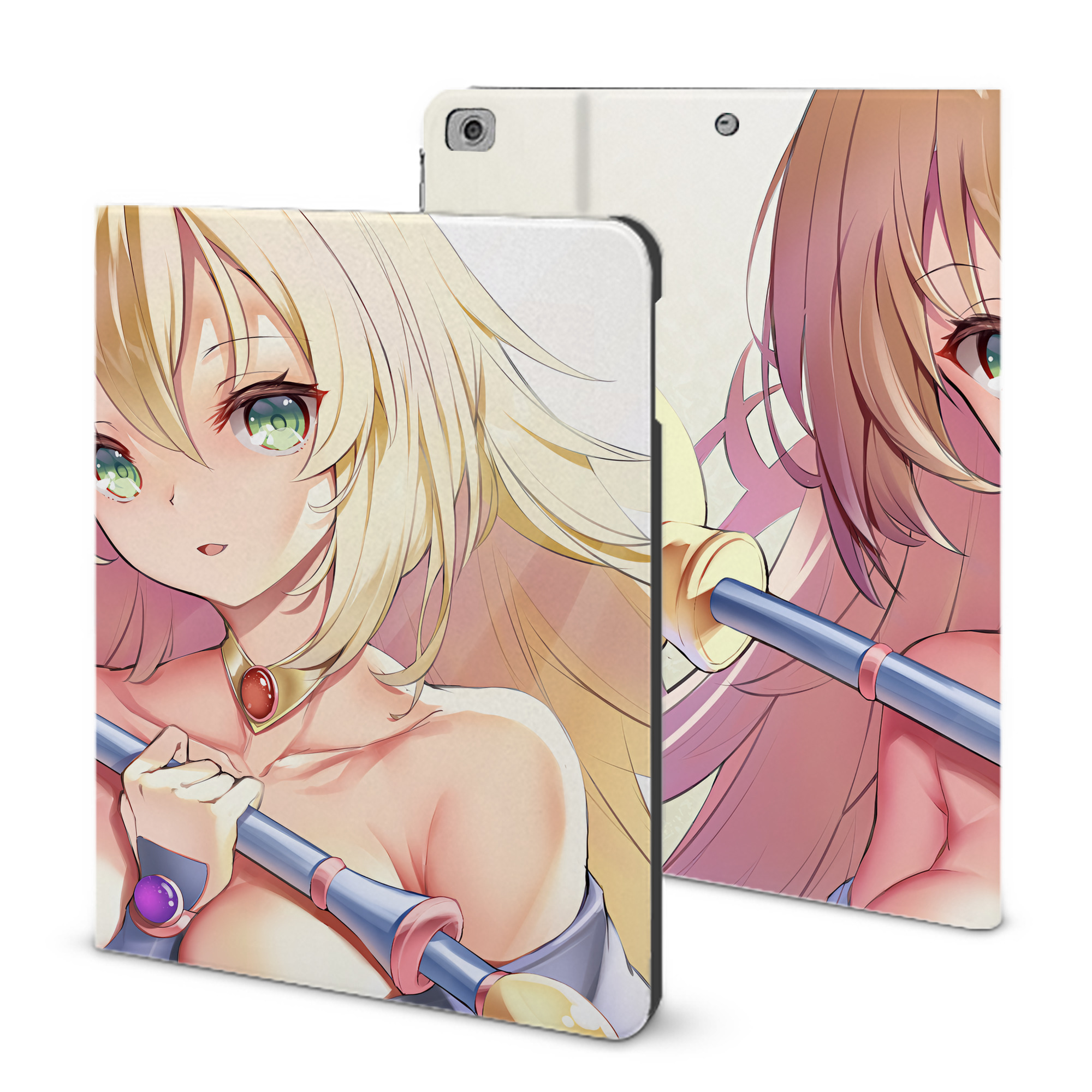 （画像用） 遊☆戯☆王 Yu-Gi-Oh! IPad ケース ブック型 PUレザー TPU 耐衝撃 軽量 薄型 ペン収納なし 全面保護 IPad 各モデル対応